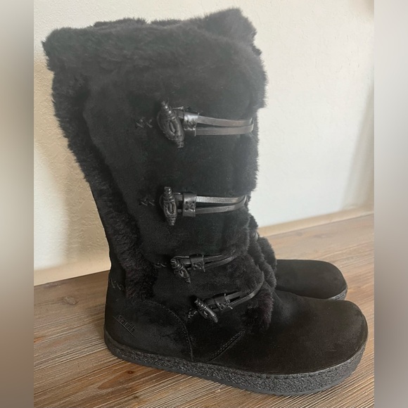 EARTH Thinsulate Insulation Leather Upper Boots Size 8B - Picture 3 of 13